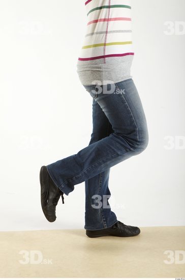 Leg Woman Animation references White Casual Jeans Slim