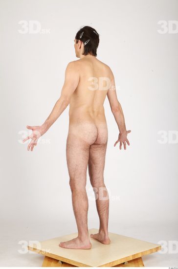 Whole Body Man Nude Casual Athletic Studio photo references