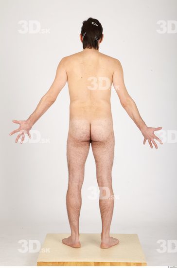 Whole Body Man Nude Casual Athletic Studio photo references