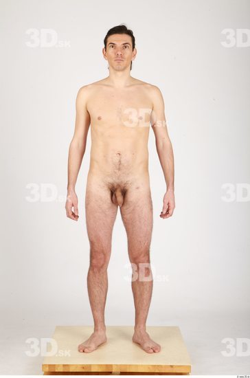 Whole Body Man Nude Casual Athletic Studio photo references