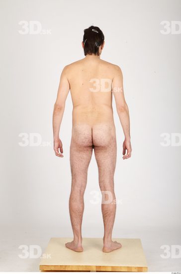 Whole Body Man Nude Casual Athletic Studio photo references