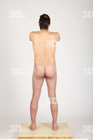 Whole Body Man Nude Casual Athletic Studio photo references