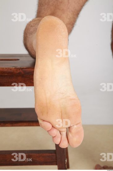 Foot Whole Body Man Nude Casual Athletic Studio photo references