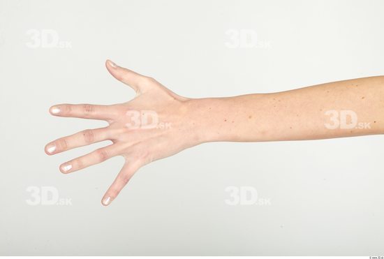 Hand Whole Body Woman Casual Underweight Studio photo references