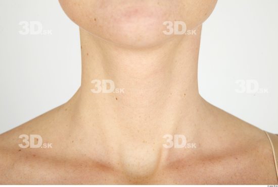 Neck Whole Body Woman Nude Casual Underweight Studio photo references