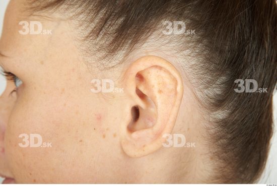 Ear Whole Body Woman Casual Underweight Studio photo references