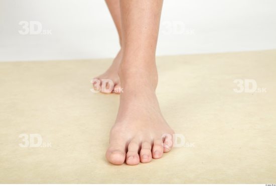 Foot Whole Body Woman Nude Casual Underweight Studio photo references