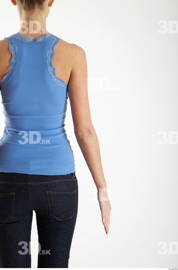 Arm Woman Animation references White Casual Singlet Underweight