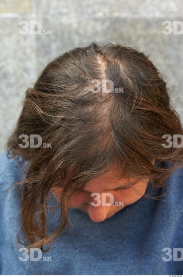 Head Hair Woman Casual Slim Overweight Street photo references