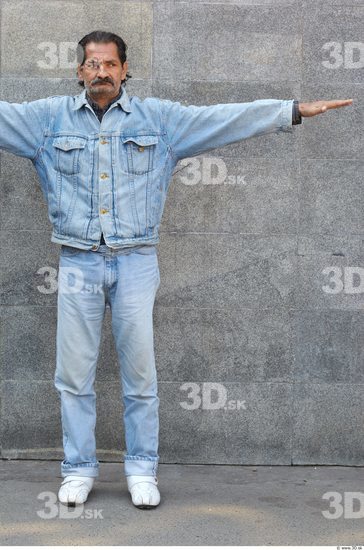 Whole Body Head Man T poses Casual Slim Average Street photo references