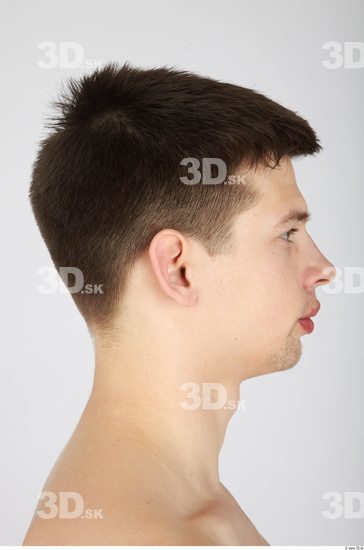 Whole Body Head Man Casual Athletic Studio photo references