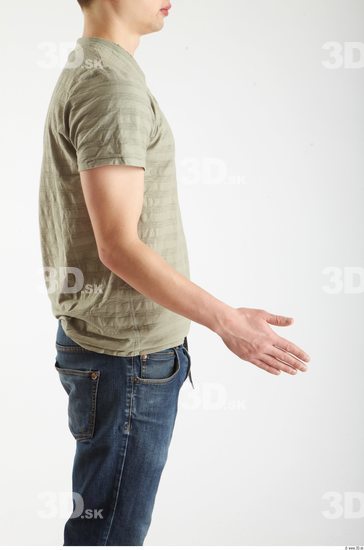 Arm Man Animation references White Casual T shirt Athletic