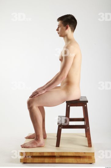 Whole Body Man Artistic poses White Nude Athletic