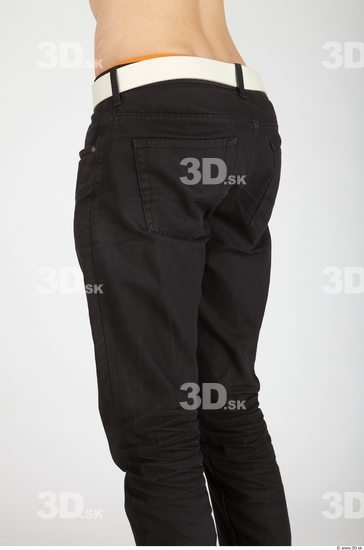 Thigh Whole Body Man Casual Trousers Slim Studio photo references