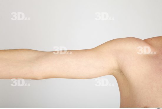 Arm Whole Body Man Nude Casual Slim Studio photo references