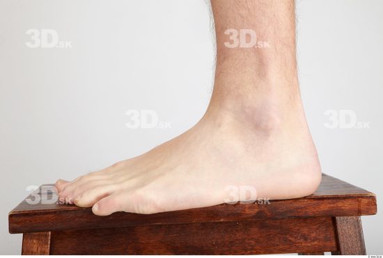 Foot Whole Body Man Nude Casual Slim Studio photo references