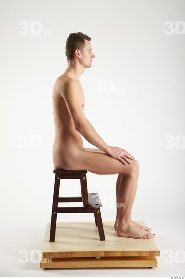 Whole Body Man Artistic poses White Nude Slim