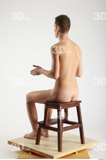 Whole Body Man Artistic poses White Nude Slim