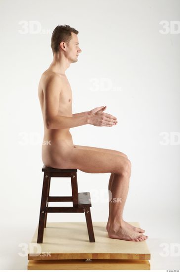 Whole Body Man Artistic poses White Nude Slim