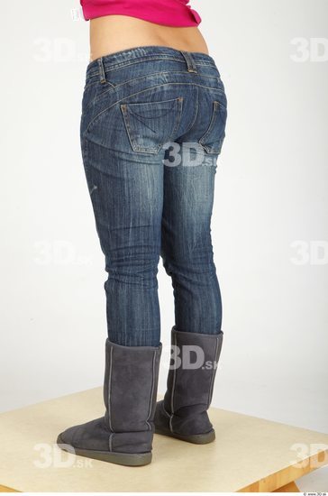 Leg Whole Body Woman Casual Jeans Average Studio photo references