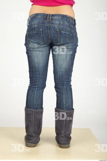 Leg Whole Body Woman Casual Jeans Average Studio photo references