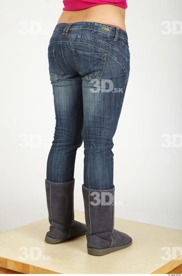 Leg Whole Body Woman Casual Jeans Average Studio photo references