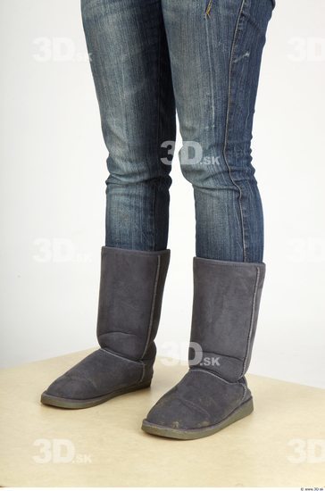 Calf Whole Body Woman Casual Boot Average Studio photo references