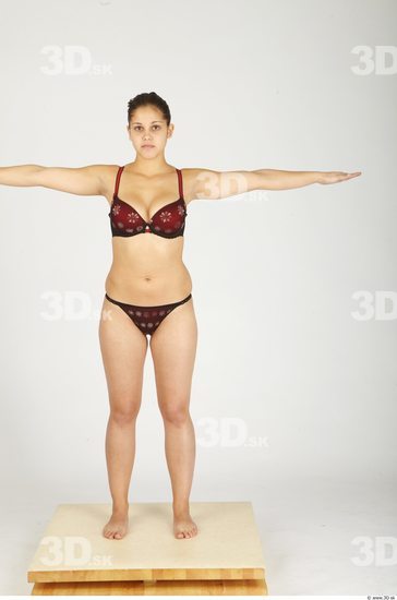 Whole Body Woman T poses Casual Underwear Average Studio photo references