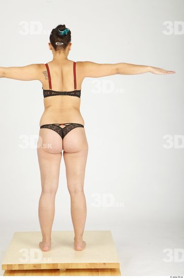 Whole Body Woman T poses Casual Underwear Average Studio photo references