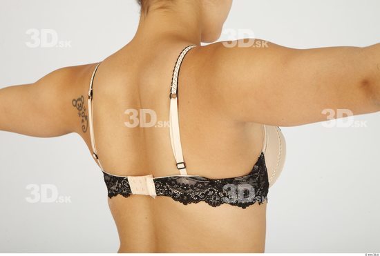 Whole Body Back Woman Casual Underwear Bra Average Studio photo references