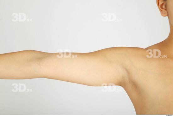 Arm Whole Body Woman Nude Casual Average Studio photo references