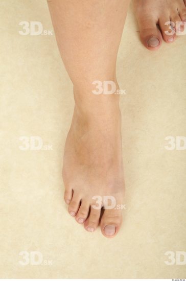 Foot Whole Body Woman Nude Casual Average Studio photo references