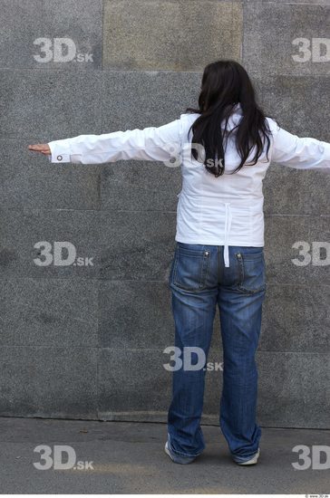 Whole Body Head Man Woman T poses Casual Slim Overweight Street photo references