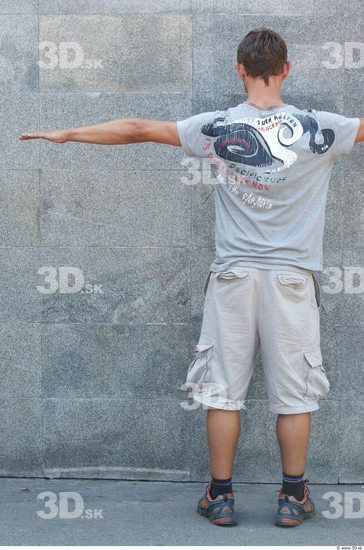 Whole Body Head Man T poses Casual Sports Slim Athletic Street photo references