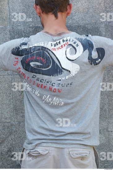 Upper Body Head Man Casual Sports Shirt T shirt Slim Athletic Street photo references