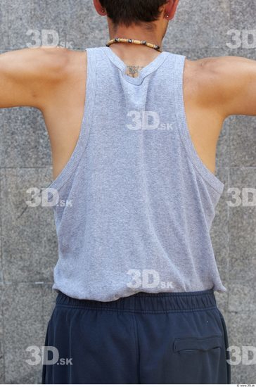 Upper Body Head Man Casual Sports Singlet Slim Street photo references