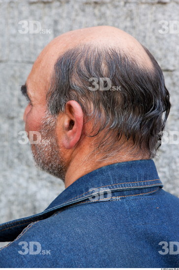 Head Hair Man Casual Slim Average Bald Street photo references