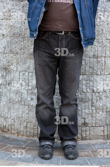 Leg Head Man Casual Jeans Slim Average Street photo references