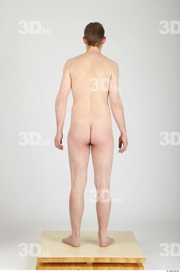 Whole Body Man Nude Casual Average Studio photo references