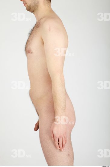 Arm Whole Body Man Nude Casual Average Studio photo references