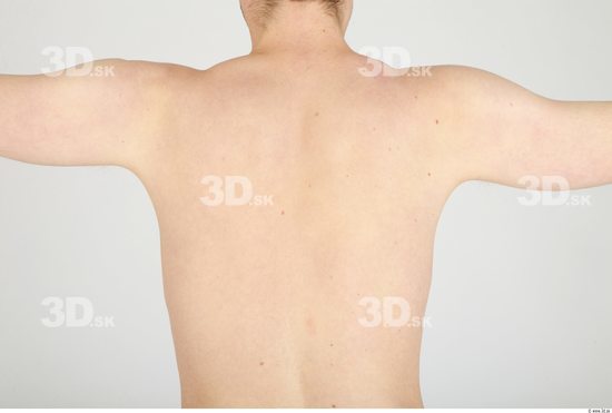 Whole Body Back Man Nude Casual Average Studio photo references