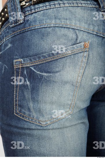 Whole Body Bottom Woman Casual Jeans Slim Studio photo references