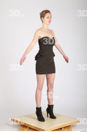 Whole Body Woman Formal Dress Slim Studio photo references