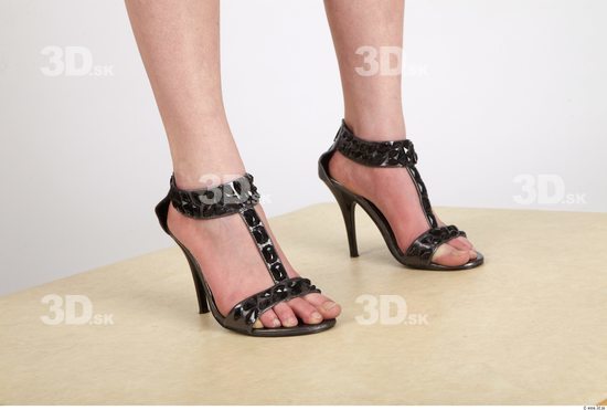 Foot Whole Body Woman Formal Shoes Slim Studio photo references