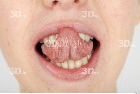 Whole Body Tongue Woman Formal Slim Studio photo references