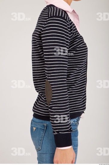 Arm Whole Body Woman Casual Sweater Athletic Studio photo references