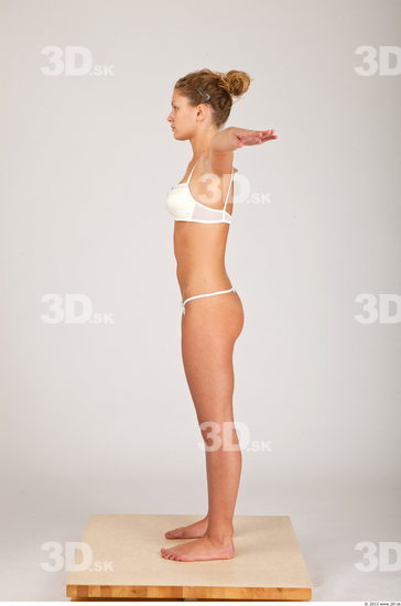 Whole Body Woman T poses Casual Underwear Athletic Studio photo references