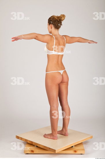 Whole Body Woman T poses Casual Underwear Athletic Studio photo references