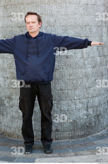 Whole Body Man T poses White Casual Chubby