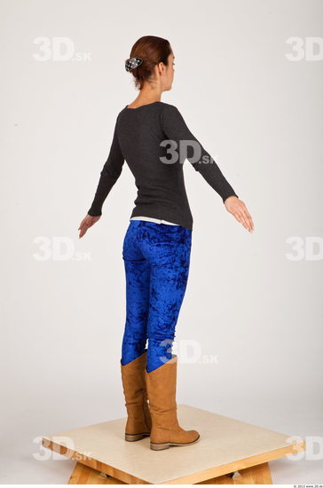 Whole Body Woman Casual Slim Studio photo references